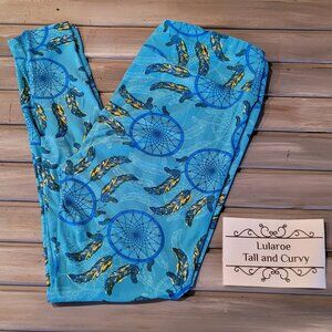 Vintage Style LuLaRoe Dream Catchers TC Leggings Tall and Curvy Unicorn Print